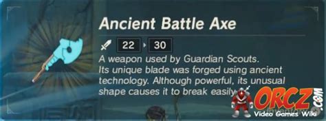 Breath Of The Wild Ancient Battle Axe The Video Games Wiki