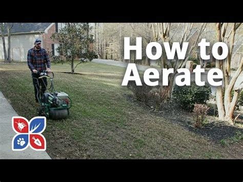 Observe any state or local regulations on the use of fertilizer in your area. Do My Own Lawn Care - E 11 - How to Aerate - YouTube