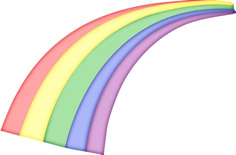 Animation Rainbow Clip Art Pastel Png Download 1600