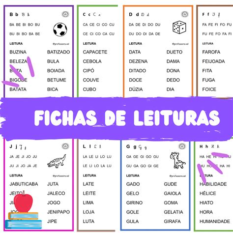 Fichas De Leitura Vogais