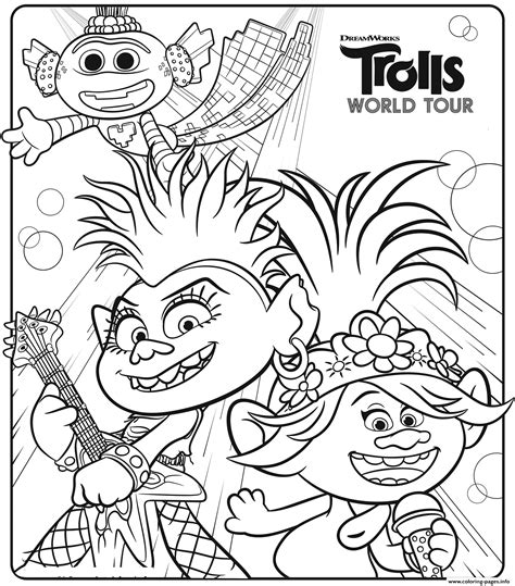Crayola Trolls World Tour Color Activity Trolls Coloring Pages My XXX Hot Girl