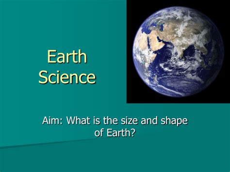 Earth S Size And Shape