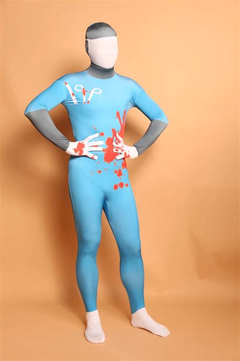 Phc032 Pattern Lycra Spandex Bodysuit Full Body Zentai Suit Halloween Costumefetish Zentai