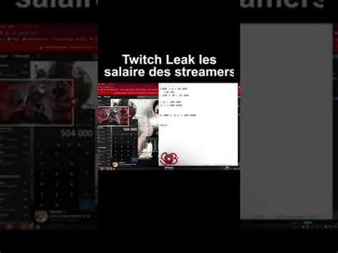 Twitch Leak Salaire Des Streamers Gotaga Fait Les Calculs Shorts YouTube