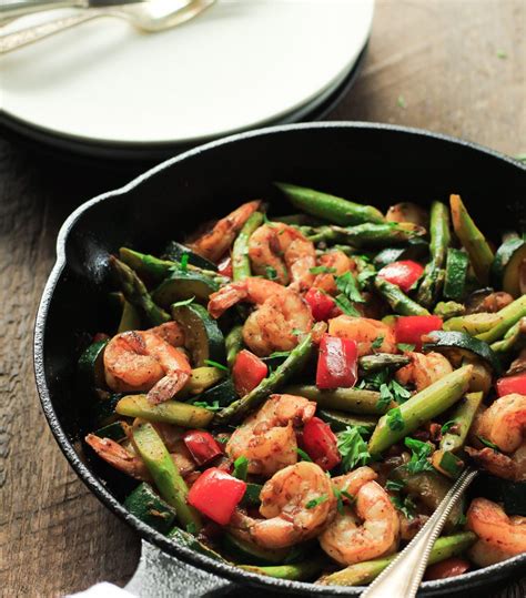 Shrimp Vegetable Skillet Meal Prep Primavera Kitchen