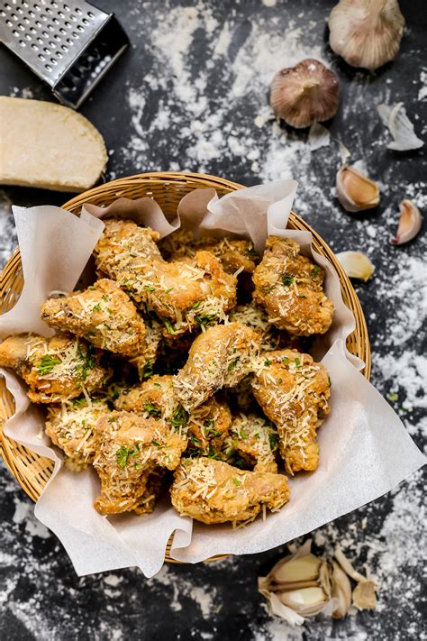 If they don't fit side by side, gently overlap them. Parmesan Garlic Fried Chicken - Ang Sarap