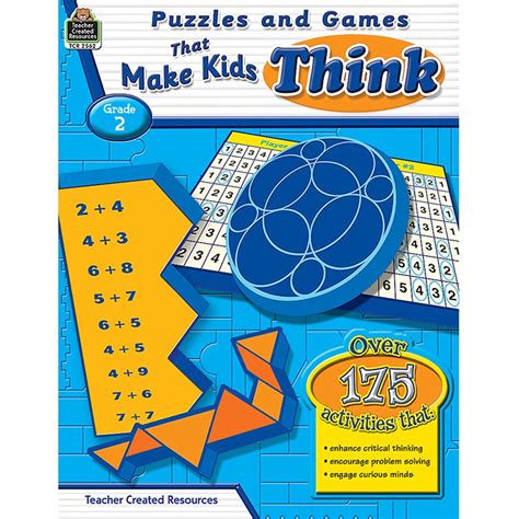 Puzzles And Games That Make Kids Think Gr 2 Tcr2562 Teacher Created