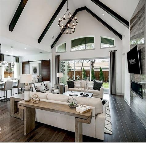 This Layout With The Low Ceiling In The Kitchen Opening To A Vaulted
