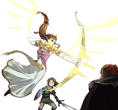 Zelda Link And Ganondorf Twilight Princess The Legend