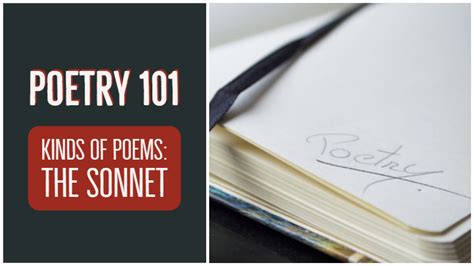 Poetry 101 Kinds Of Poems The Sonnet Writers Write