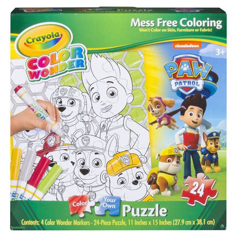 There's wonder woman's sword, princess diana's ponytail, and wonder woman advanced armor. Crayola Color Wonder Paw Patrol Color Your Own 24 Piece ...
