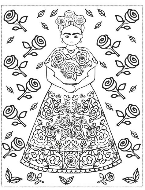 Actualizar Imagen Dibujos Frida Kahlo Para Colorear