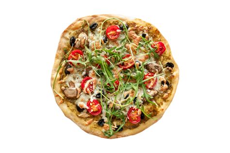 Vegetable Pizza Isolated On A Transparent Background 22735517 Png