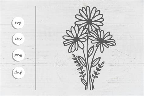 Bouquet Of Daisies Svg