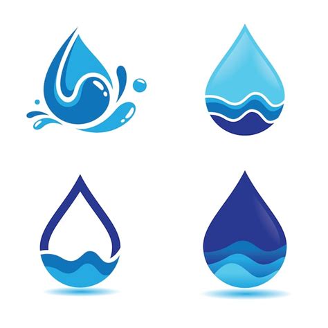 Diseño De Ilustración De Imágenes De Logotipo De Gota De Agua Vector