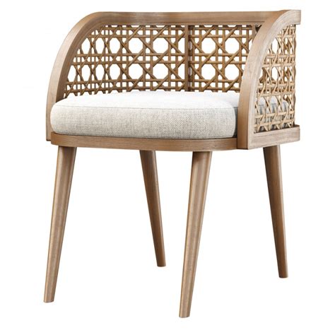 Rimma Rattan Dining Chair Ds66 3d Model For Corona