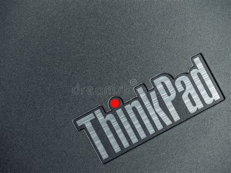 Thinkpad Logo On X260 Laptop With Illuminated Red Dot Over The Letter I