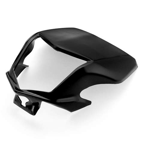 We manufacture these products in standard and customized specifications as per requirement of customers. motorcycle front headlight visor fairing black for honda ...