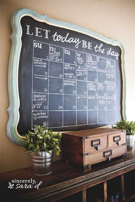 DIY Chalkboard Calendar Sincerely Sara D Home Decor DIY Projects In Diy Farmhouse