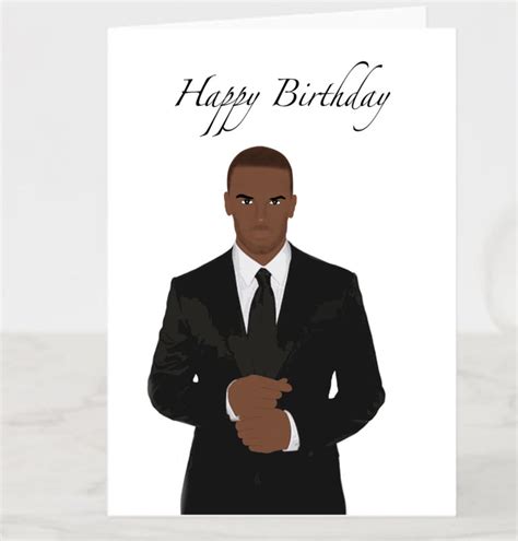 Black Man Birthday Card Black And Beautiful Shop