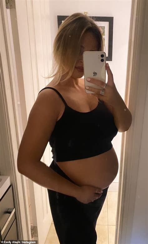 Pregnant Emily Atack Shows Off Her Blossoming Baby Bump In A Crop Top