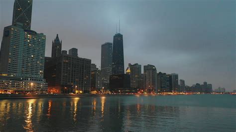 Chicago City At Late Afternoon Free Stock Video Mixkit