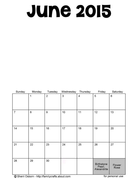 Free Printable June Calendar Calendar Printables Free Templates