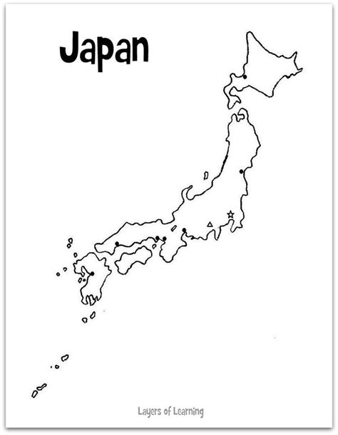 Printable Map Of Japan Japan For Kids Printable Maps Japan