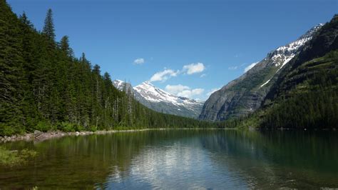 Avalanche lake is southwest of bearhat mountain and receives meltwater from sperry glacier. MLeWallpapers.com - Avalanche Lake I