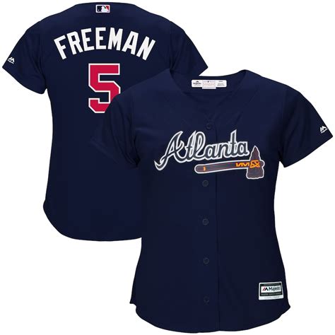 Freddie Freeman Atlanta Braves Majestic Womens Cool Base Player Jersey