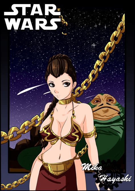 Fa Leia And Jabba By Mikahk On Deviantart