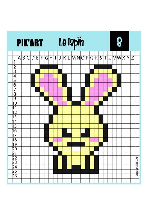 Les lapins crétins en pixel art. Comment Dessiner Un Lapin En Pixel Art