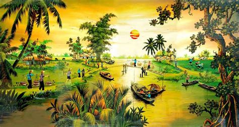Hinh Anh Lang Que Yen Binh 1 Landscape Drawings Vietnam Painting