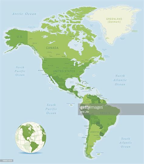 North And South America Map High Res Vector Graphic Getty Images