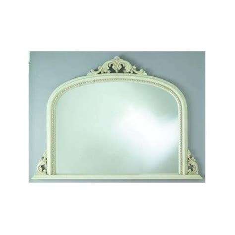 Antique French Style Ivory Overmantle Mirror French Antiques Mirror