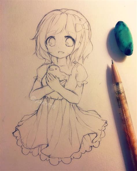 15 Best New Anime Sketch Pencil Cute Drawings Finleys Beginlys