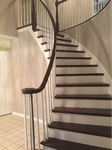 Refinishing Hardwood Stairs Before And After Stair Remodel Ideas