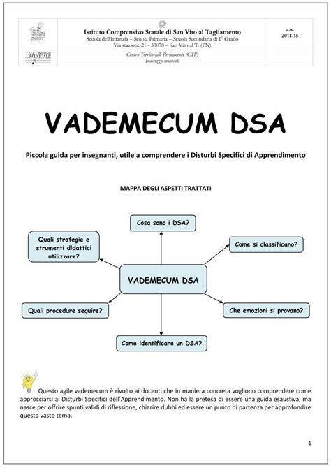 Pdf Vademecum Dsa Cosa Sono I Dsa Si Parla Di Disturbi Specifici Di Apprendimento Si