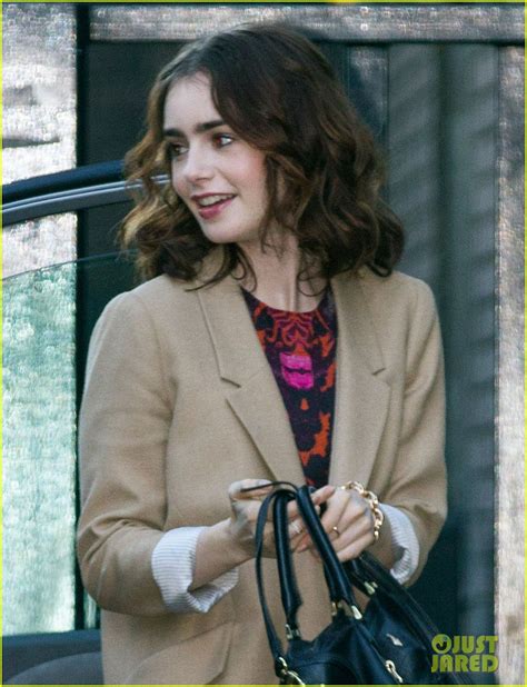 Lily Collins ITV Studios Visit For Lorraine Appearance Photo