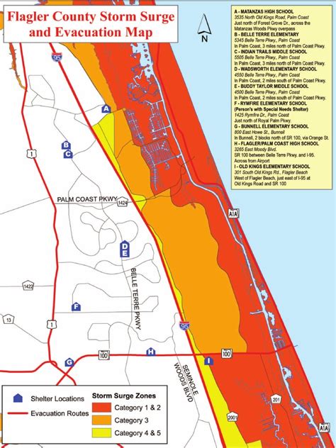 Flagler County Evacuation Map