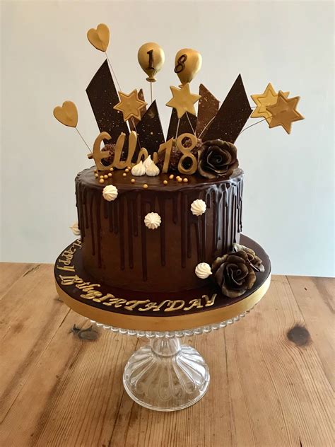 18th birthday chocoholics drip and shard cake chocolate birthday cake decoration 18th