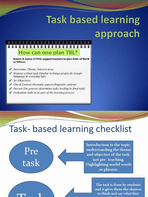 Task Based Learning Approach
