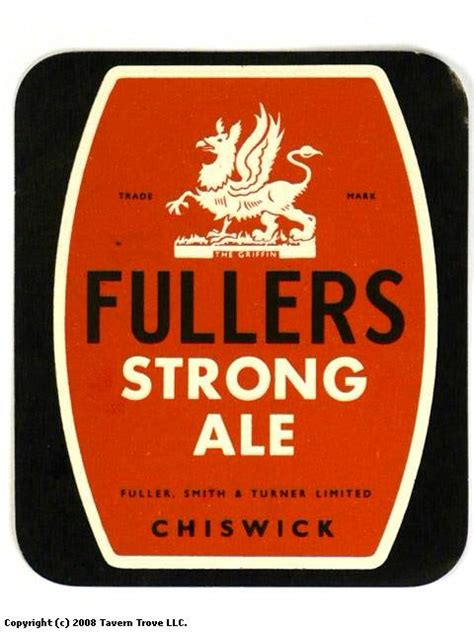 Item 45977 1960 Fullers Strong Ale Label