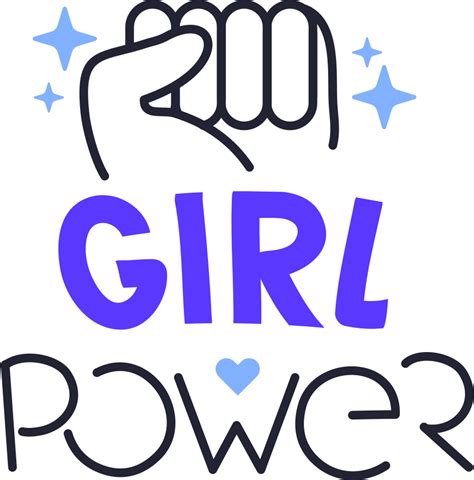 Girl Power Illustration In Png Svg