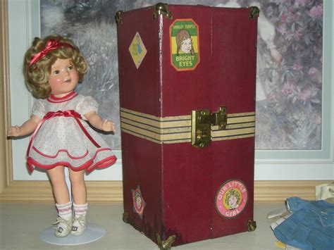 Original 1930s Doll Trunk For The 13 Composition Shirley Temple Doll