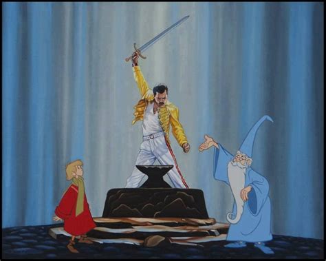 Freddie Mercury Disney Crossover The Sword In The Stone