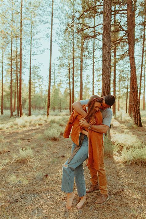 Bend Oregon Forest Engagement Session — Oregon Wedding Photographer Andie Avery Photography