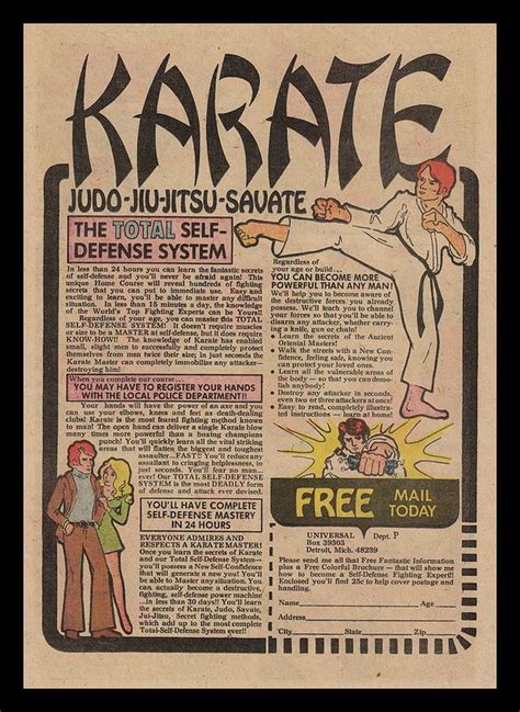 Karate 1974 Karate Vintage Advertisements Cosmos Art