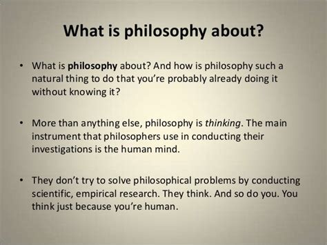What Is Philosophy