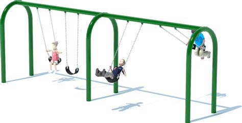 2 Bay Arch Swing Set Swings American Parks Company